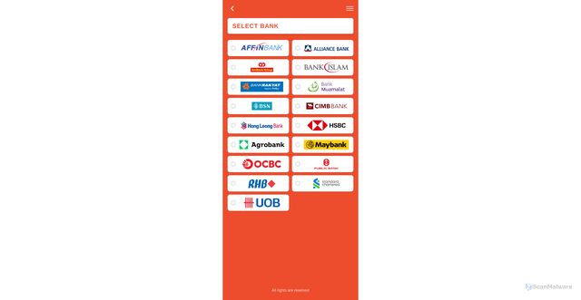 Security scan screenshot of https://shopee-with.vercel.app/banks