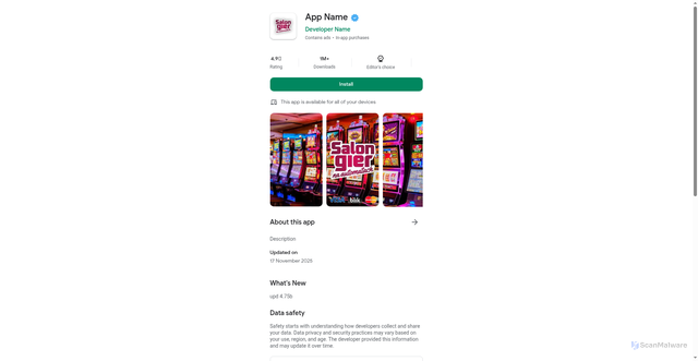 Security scan screenshot of https://ierishslots.com/