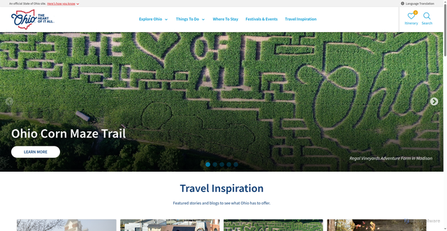 Security scan screenshot of https://ohio.org/