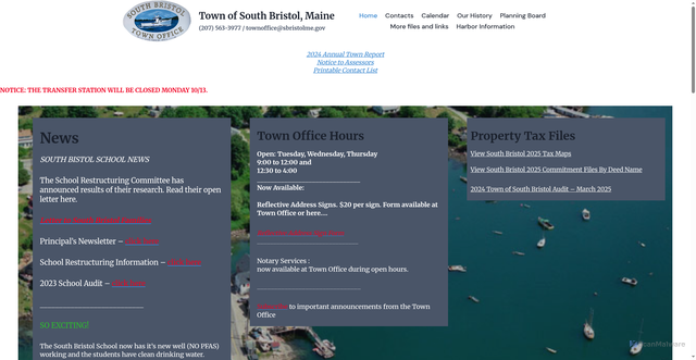 Security scan screenshot of https://sbristolme.gov/