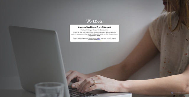 Security scan screenshot of https://opera-wks.awsapps.com