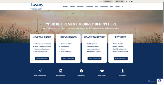Security scan screenshot of https://lasersonline.org/