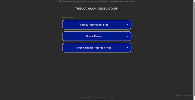 Security scan screenshot of http://www.thelocalchannel.co.uk/BarnardCastle/home.aspx