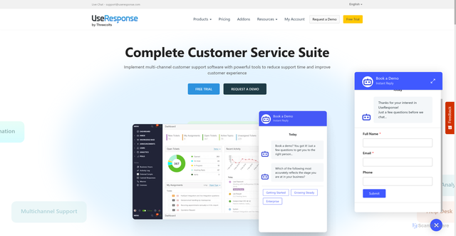 Security scan screenshot of https://www.useresponse.com/