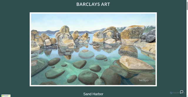 Security scan screenshot of https://www.barclaysart.com