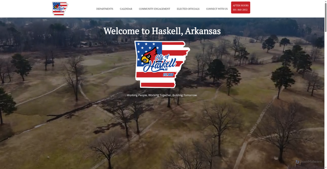 Security scan screenshot of https://www.haskellar.gov/