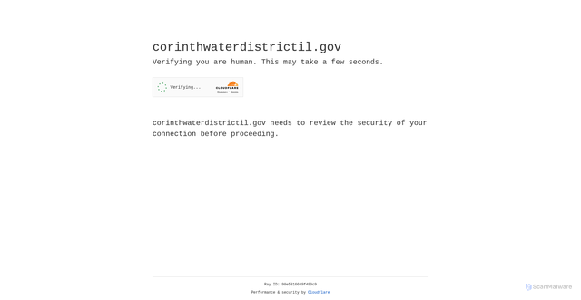 Security scan screenshot of https://corinthwaterdistrictil.gov/