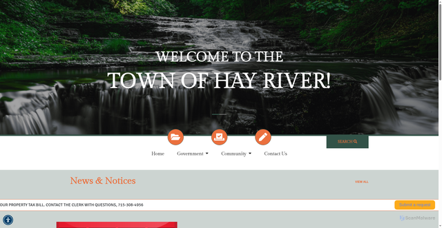 Security scan screenshot of https://hayrivertownship.gov/