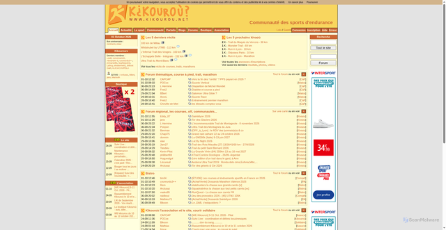 Security scan screenshot of https://kikourou.net