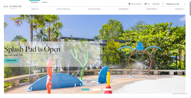 Security scan screenshot of https://balharbourfl.gov/