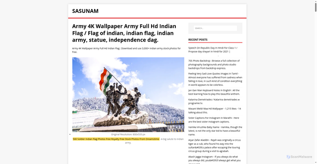 Security scan screenshot of https://manusas.pages.dev/posts/army-4k-wallpaper-army-full-hd-indian-flag