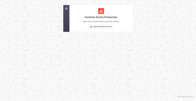 Security scan screenshot of sentry.cochlear.dev