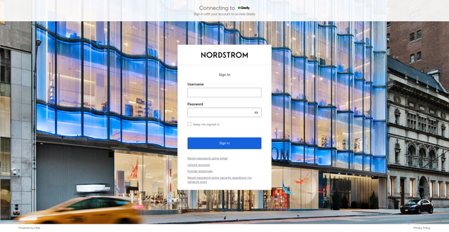 Security scan screenshot of https://nordstrom.gladly.com
