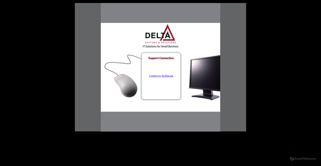 Security scan screenshot of https://deltasupport.net