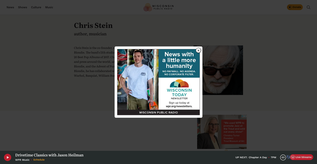 Security scan screenshot of https://www.wpr.org/person/chris-stein