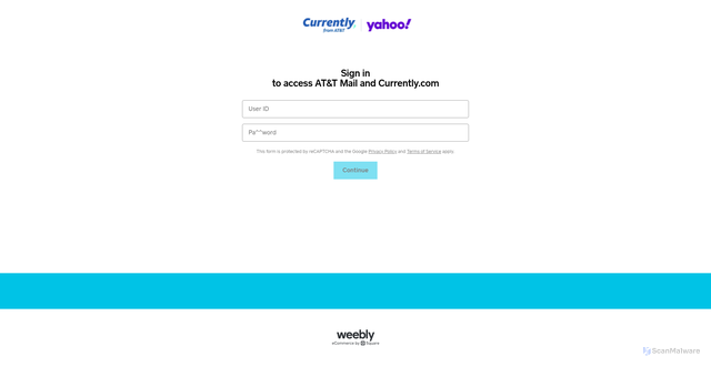 Security scan screenshot of https://yahooservicemail6.weeblysite.com/