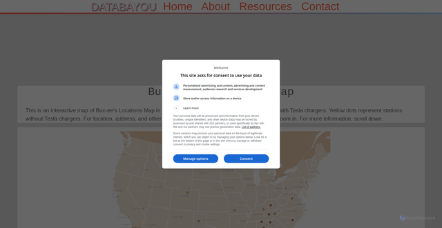 Security scan screenshot of https://databayou.com/usofa/bucees.html