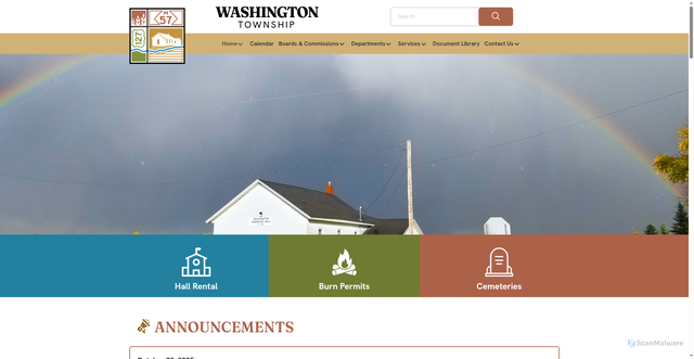 Security scan screenshot of https://www.washingtontwpgratiot.gov/