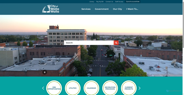 Security scan screenshot of https://www.wallawallawa.gov/