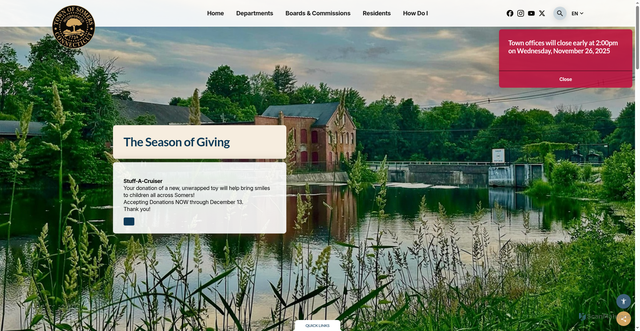 Security scan screenshot of https://somersct.gov/