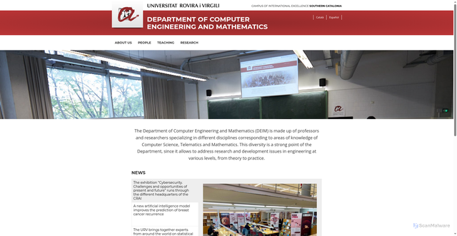 Security scan screenshot of https://webs-deim.urv.cat