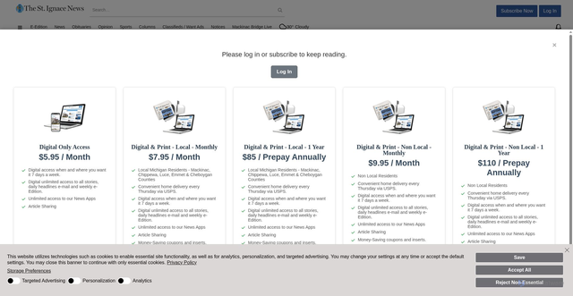 Security scan screenshot of https://www.stignacenews.com/articles/mackinac-bridge-authority-addresses-understaffing-with-january-recruitment-push/