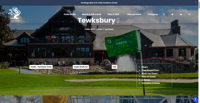 Security scan screenshot of https://treehousebrew.com
