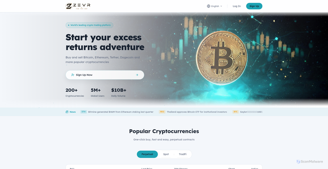 Security scan screenshot of https://zevrmlae.com/
