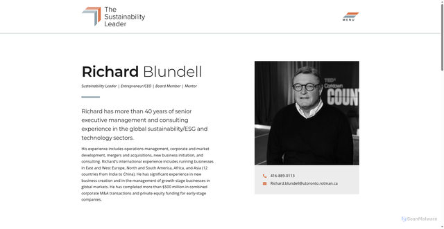 Security scan screenshot of https://thesustainabilityleader.com/richard-blundell/