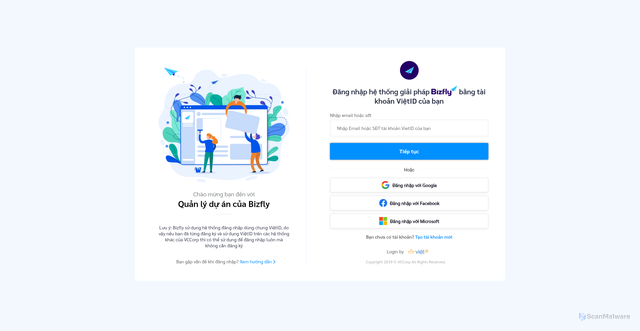 Security scan screenshot of https://webpush.bizfly.vn