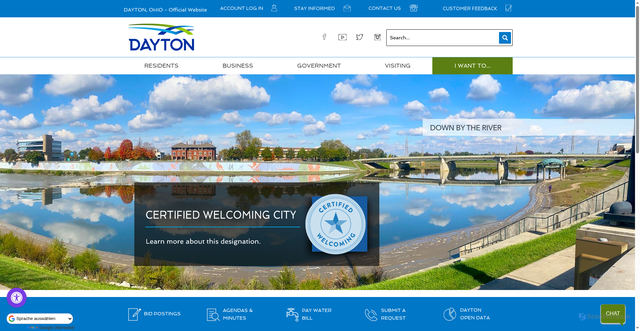 Security scan screenshot of https://daytonohio.gov/