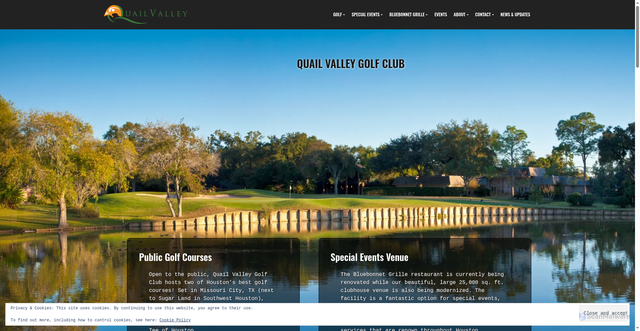 Security scan screenshot of https://www.golfquailvalley.com/