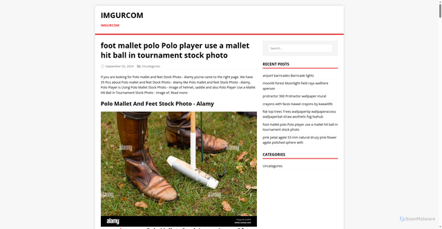 Security scan screenshot of https://imgurcom.pages.dev/post/foot-mallet-polo/
