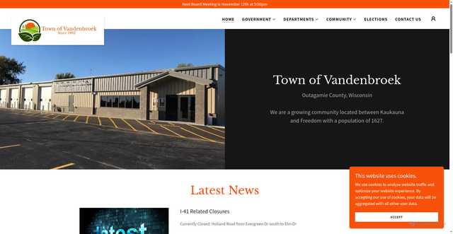 Security scan screenshot of https://vandenbroekwi.gov/