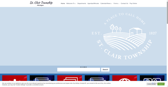 Security scan screenshot of https://stclairtwpmi.gov/
