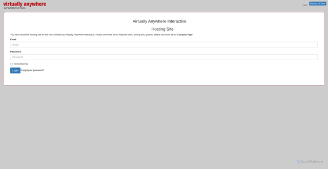 Security scan screenshot of https://www.virtually-anywhere.net