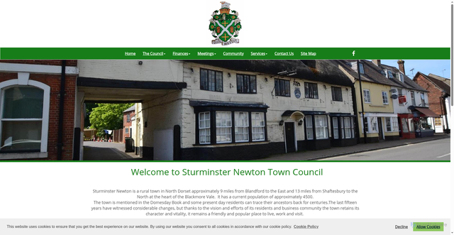 Security scan screenshot of http://www.sturminsternewton-tc.gov.uk/