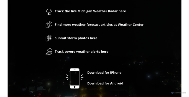 Security scan screenshot of https://view.ceros.com/graham-media/weather-links-stormy