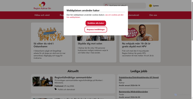 Security scan screenshot of http://www.ltkalmar.se