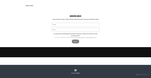 Security scan screenshot of https://support-team-100369.square.site/