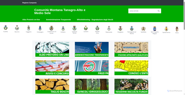 Security scan screenshot of https://www.cmtanagro.it/