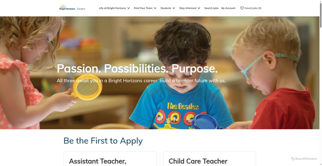 Security scan screenshot of https://careers.brighthorizons.com/us/en/