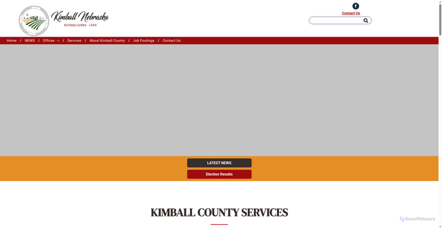 Security scan screenshot of https://www.kimballcountyne.gov/