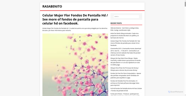Security scan screenshot of https://otinesara.pages.dev/posts/celular-mujer-flor-fondos-de-pantalla-hd/