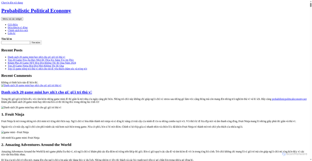 Security scan screenshot of https://probabilisticpoliticaleconomy.net