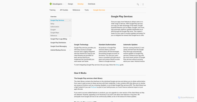 Security scan screenshot of https://stuff.mit.edu/afs/sipb/project/android/docs/google/play-services/index.html