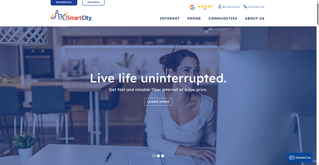 Security scan screenshot of https://smartcitytelecom.com