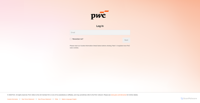 Security scan screenshot of https://connect.pwc.com