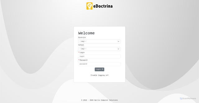 Security scan screenshot of https://ny.edoctrina.org