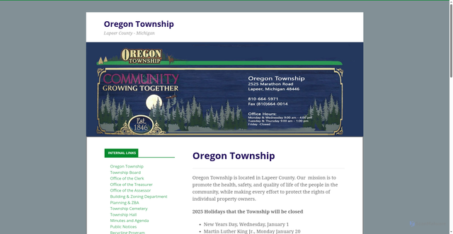 Security scan screenshot of https://oregontwpmi.gov/